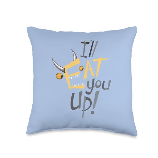 Where the Wild Things Are I'll Eat You Up! Throw Pillow