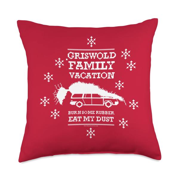 National Lampoon's Christmas Vacation Burn Some Rubber Throw Pillow