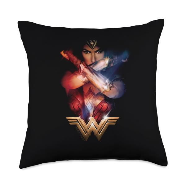 Wonder Woman Movie Arms Crossed Throw Pillow, 18x18