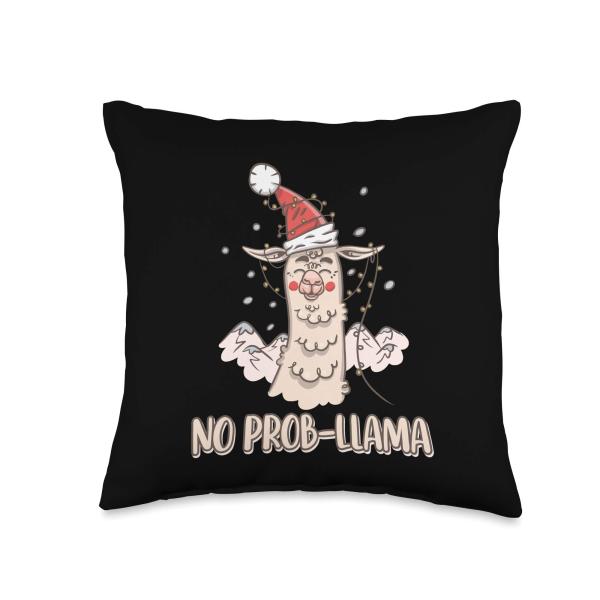 No Problama, funny Llama Alpaca Lama Kein Problama Llama Throw Pillow
