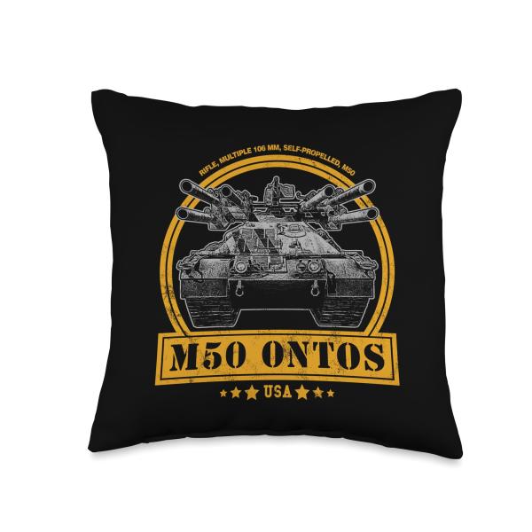 M50 Ontos Throw Pillow
