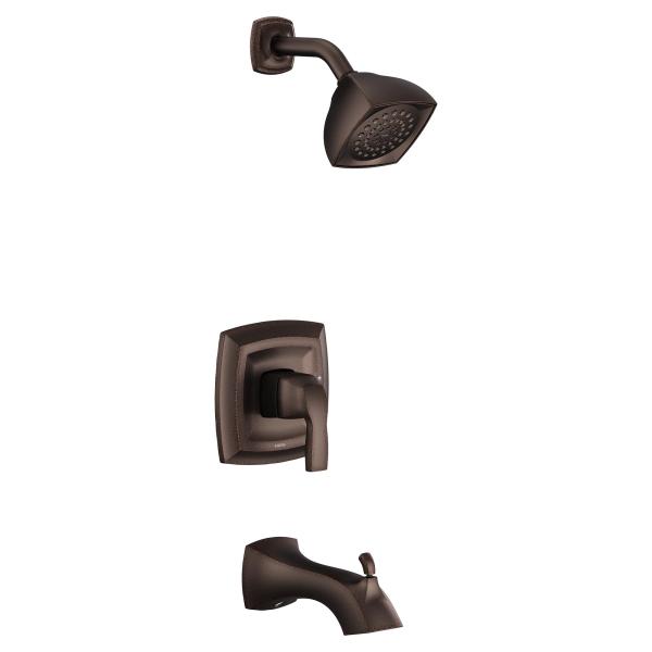 Moen UT2693EPORB Voss Collection M-CORE 2-Series 1-Handle Tub and Shower Trim Kit, Valve Required, Oil Rubbed Bronze