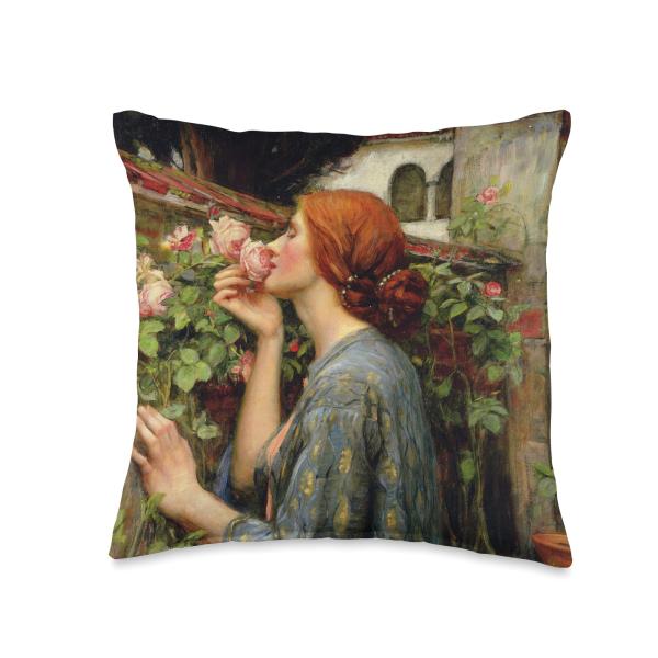 The Soul of Rose John William Waterhouse Art Throw Pillow