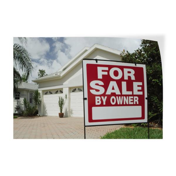 Decal Stickers Multiple Sizes for Sale by Owner #1 Advertising Printing Industrial Vinyl Safety Sign Label Sales Sign Ideas Design Only 24x18Inches