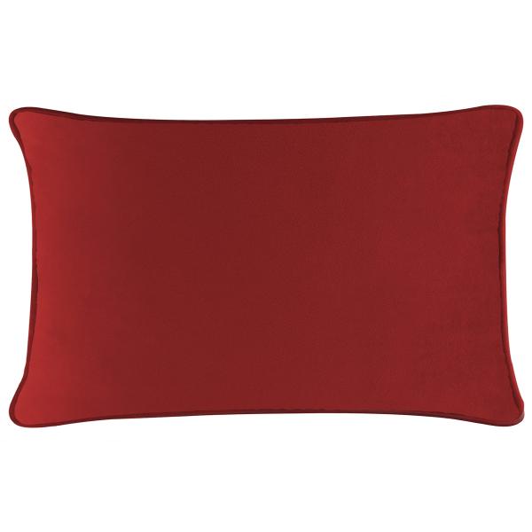 Coordinating Pillow, Washable Cover, Hypoallergenic Fiber Insert, for Functional, Comfortable Home Decor, Red Velvet, 14x20, Sold Individually