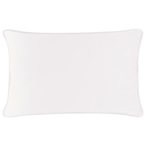 Coordinating Pillow, Washable Cover, Hypoallergenic Fiber Insert, for Functional, Comfortable Home Decor, White Velvet, 14x20, Sold Individually