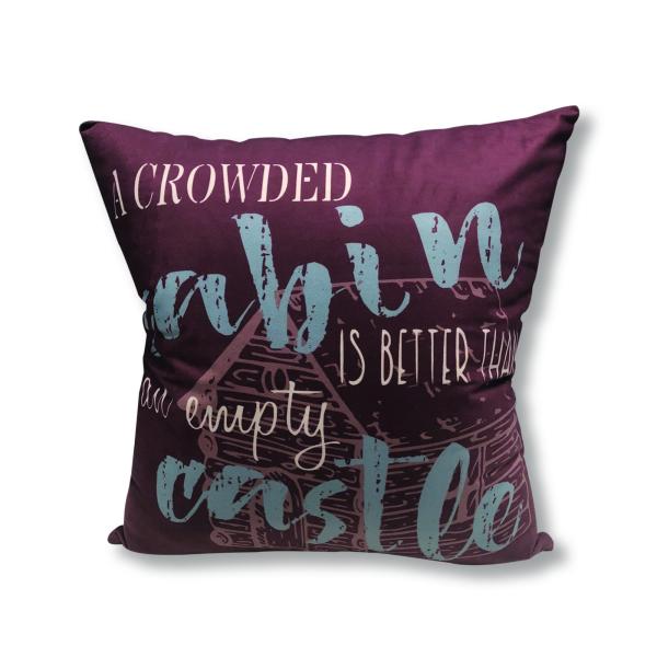 Virah Bella Throw Pillow Cabin Rules - 18" x 18" Decorative Accent Pillow - Cabin ＆ Farmhouse Couch D〓cor