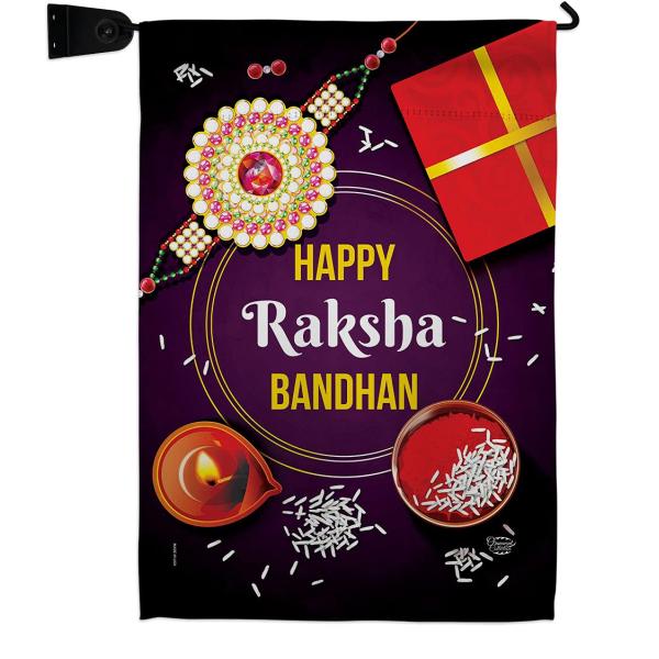 Ornament Collection Raksha Bandhan Garden Flag Set Maillbox Holder Celebration Festival Rkshabandhan Rakhi Siblings Ceremony Hindu 0 Double-Sided, Mad