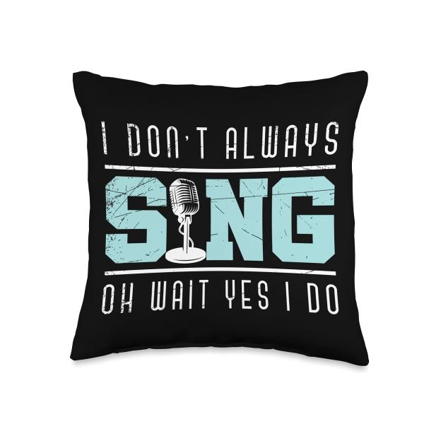 Funny Stage Performance Broadway Singer Rehearsal Musicals Throw Pillow