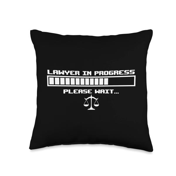 Lawyer In Progress Please Wait | Attorney Funny Student Gift Throw Pillow