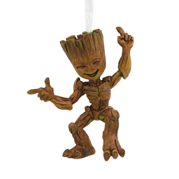 Hallmark マーベル ガーディアンズ・オブ・ギャラクシー グルート クリスマスオーナメント リトルグルート ダンシング樹人 レジン製