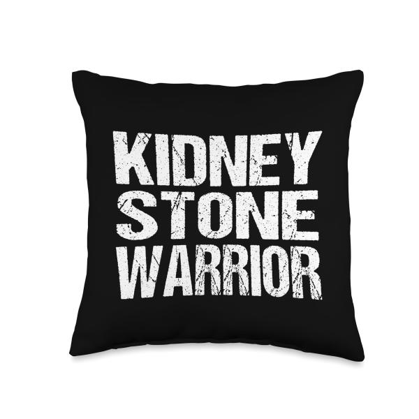 Passing a Kidney Stone Warrior Urology Patient Throw Pillow