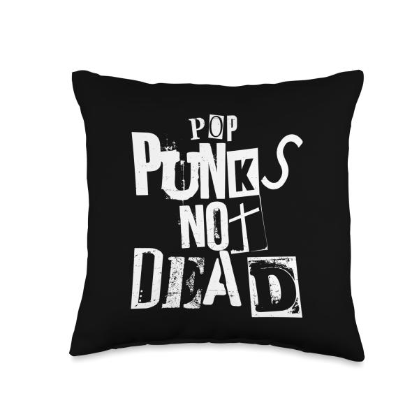 Pop Punks Not Dead - Vintage Grunge - Pop Punk Is Not Dead Throw Pillow