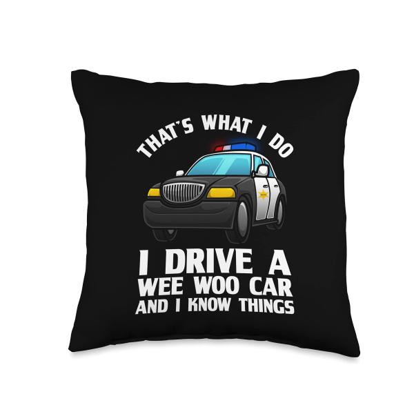 Funny Police Officer Gift For Cop Law Enforcement Men Women Throw Pillow