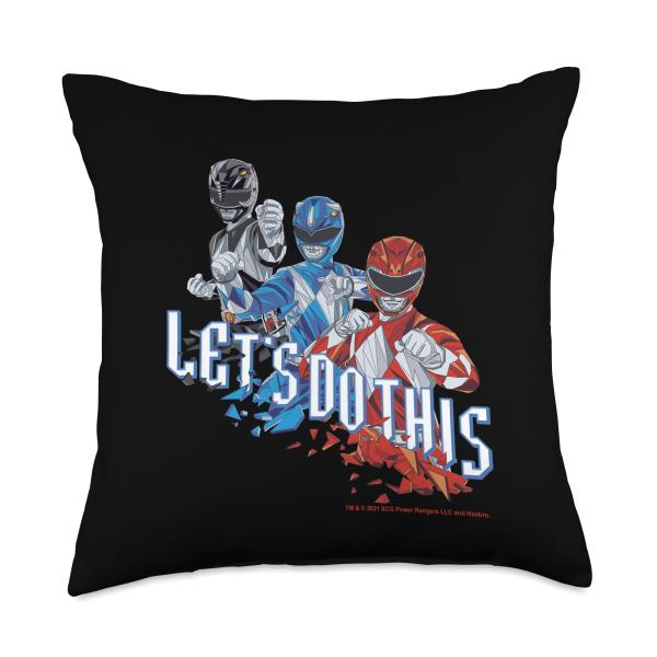 Power Rangers Let's Do This Throw Pillow