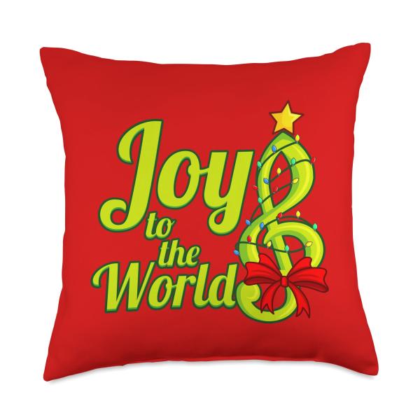 Choir Musician Chorus Singer Joy To The World Throw Pillow
