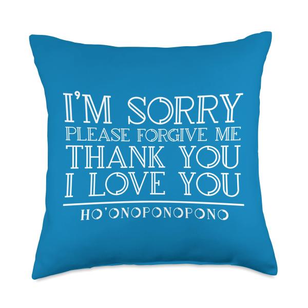 Ho'oponopono Mantra Throw Pillow