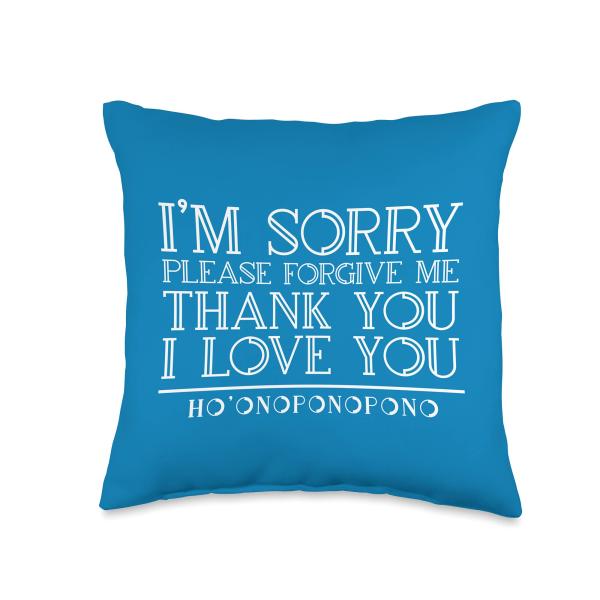 Ho'oponopono Mantra Throw Pillow
