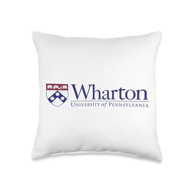UPenn Wharton Business School Throw Pillow