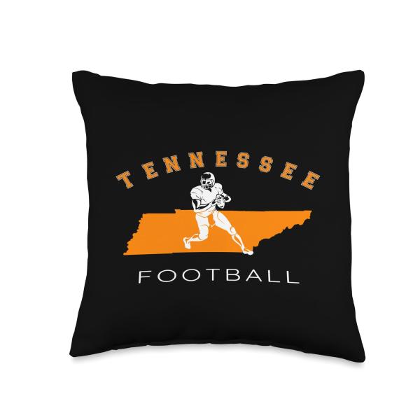 The Volunteer State Sports Quarterback Tennessee Football Throw Pillow