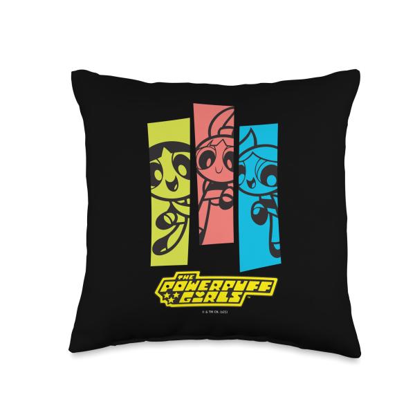 Powerpuff Girls Three Power Puffs Throw Pillow