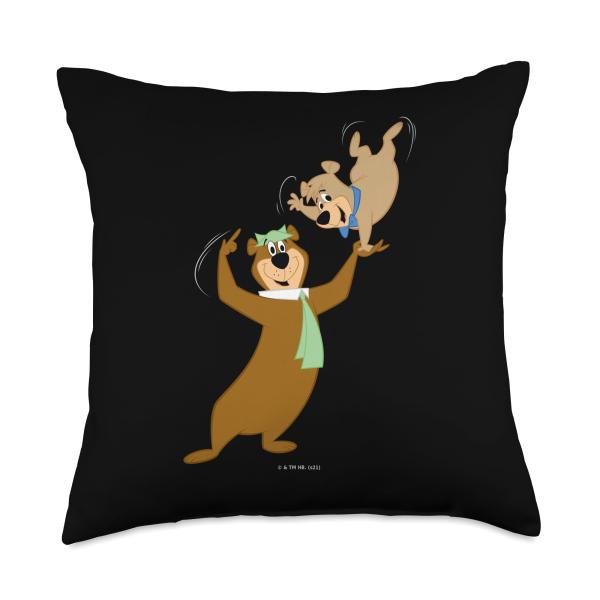 Yogi Bear Boo Boo Do Tricks Throw Pillow