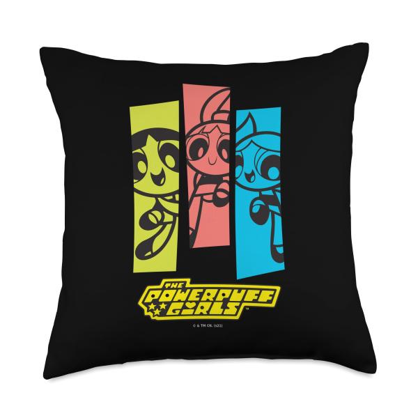 Powerpuff Girls Three Power Puffs Throw Pillow