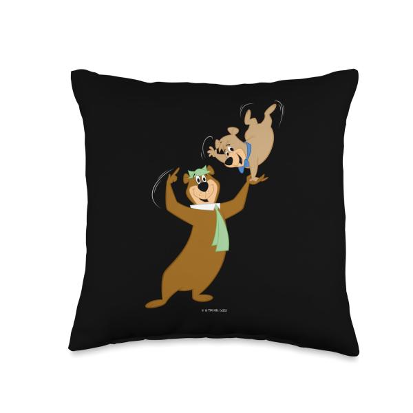 Yogi Bear Boo Boo Do Tricks Throw Pillow