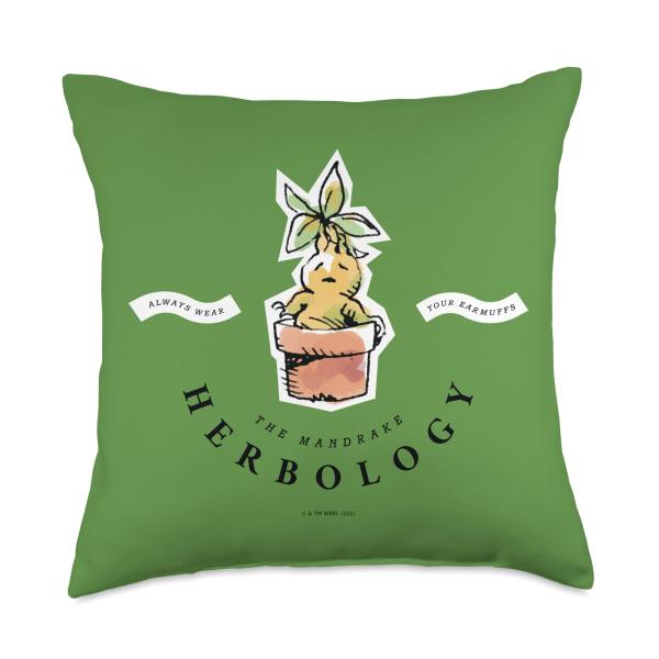 Harry Potter Herbology The Mandrake Throw Pillow