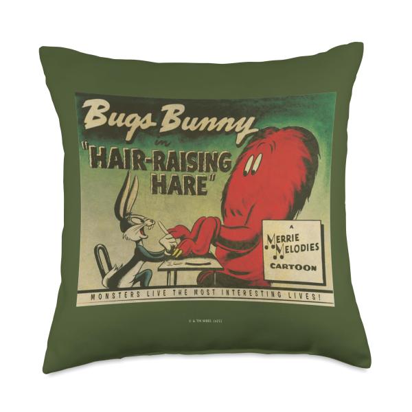 Looney Tunes Bugs Bunny Hair-Raising Hare Throw Pillow