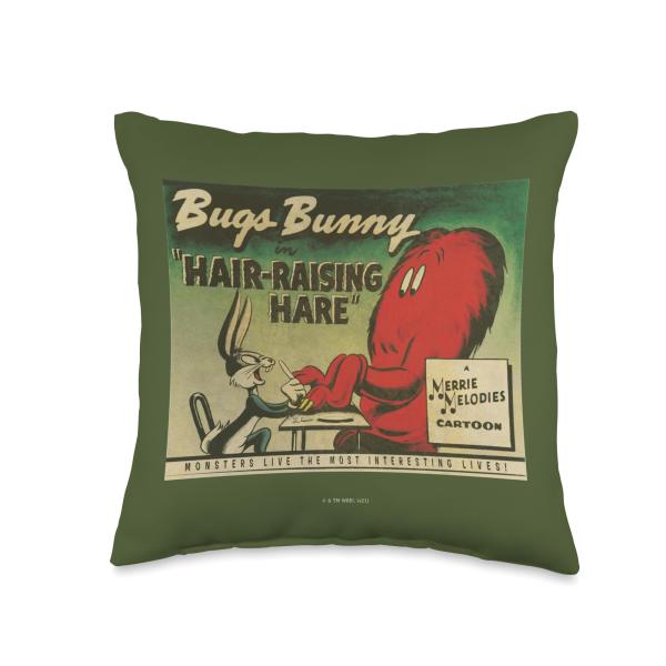 Looney Tunes Bugs Bunny Hair-Raising Hare Throw Pillow