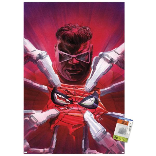 Trends International Marvel Comics Doctor Octopus - The Amazing Spider-Man #20 Wall Poster, 22.37" x 34.00", Premium Poster ＆ Push Pin Bundle
