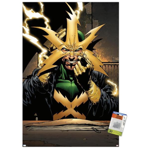 Trends International Marvel Comics Electro - The New Avengers #1 Wall Poster, 22.37" x 34.00", Premium Poster ＆ Push Pin Bundle
