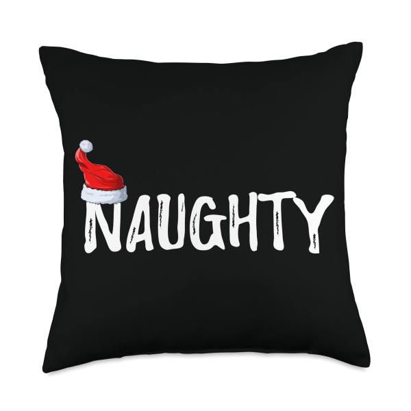 Santa Claus Naughty Or Nice List Matching Christmas Xmas Throw Pillow