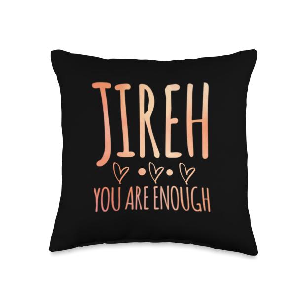 Jireh I Am Enough Christian Faith In Jesus Throw Pillow