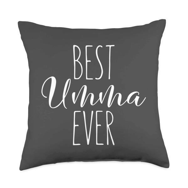 Best Umma Ever Korean Mother Love My Umma Throw Pillow