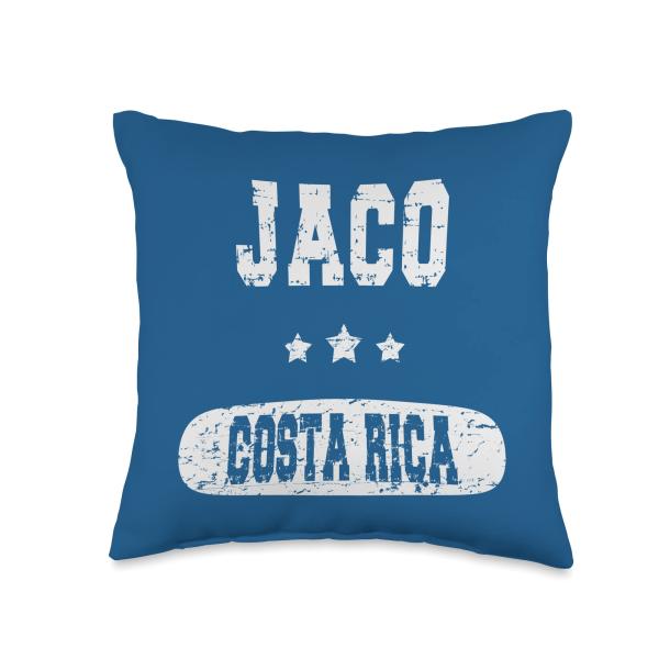 Vintage Jaco Costa Rica Throw Pillow