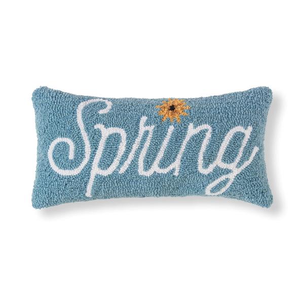 C＆F Home "Spring Sunflower Hooked Lumbar Accent Pillow 10" x 20" Versatile Springtime Easter Home Living Room Sofa Couch Chair Bed Bedroom Decor Deco