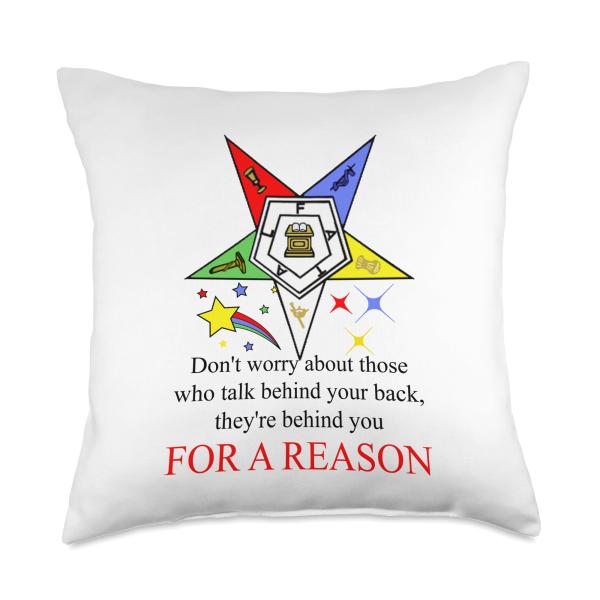 Order Of The Eastern Star OES Sisterhood Sisters Forever Throw Pillow