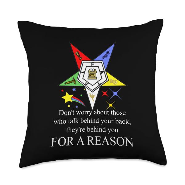 Order Of The Eastern Star OES Sisterhood Sisters Forever Throw Pillow