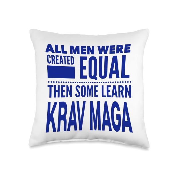 Krav Maga For Men Gear Self Defense Style Student Instructor Throw Pillow