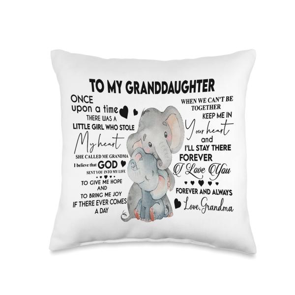 To my granddaughter once upon a time there was a little girl Throw Pillow