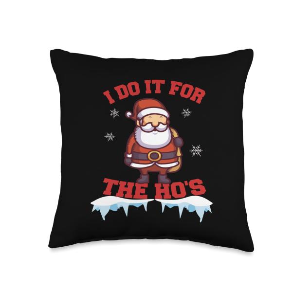 DO FOR THE HO Christmas Winter Throw Pillow