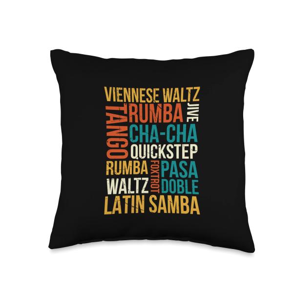 10 Ballroom Dancer Dancing Practice Throw Pillow