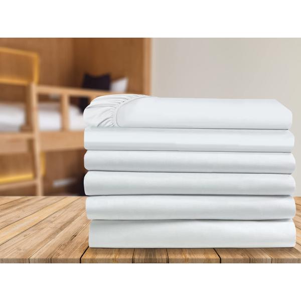 Elegant Comfort 6-Pack Fitted Bottom Sheets 1500 Thread Count Premium Hotel Quality, Deep Pocket, Wrinkle-Free, Stain and Fade Resistant, 6PACK Fitted