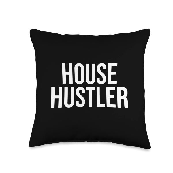 Real Estate Gift Realtor Gift Tee Gifts Gift Agent | Realtor | House Hustler | Real Estate Throw Pillow, 16x16