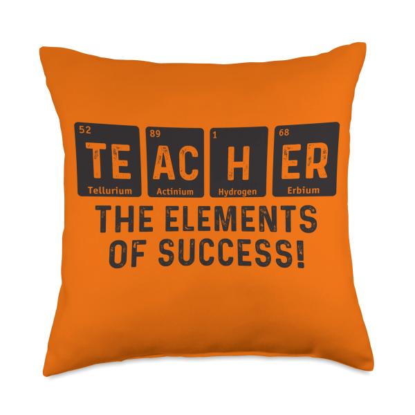 Periodically Table of Elements For Teacher Appreciation Week Throw Pillow