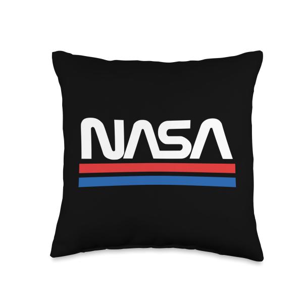 Retro NASA Logo Throw Pillow