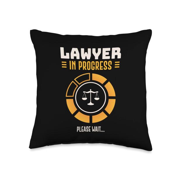 Lawyer In Progress Please Wait Judges Law Tort Law School Throw Pillow