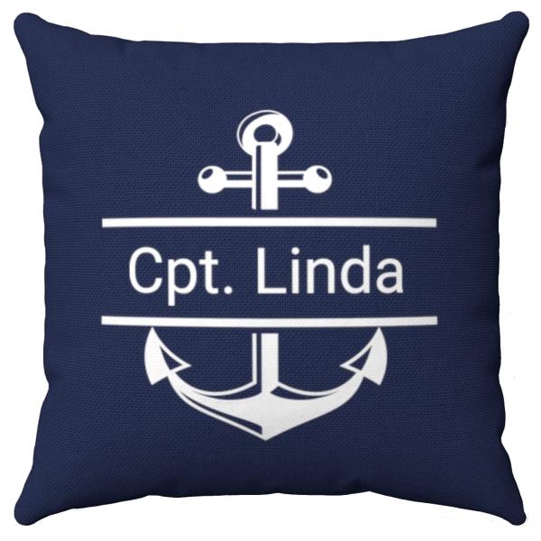t.botanicals Custom Nautical Pillow, Personalized Anchor Pillow, Custom Boat Pillow, Nautical Throw Pillows, Nautical Boat Gifts, Lake House Pillow, M